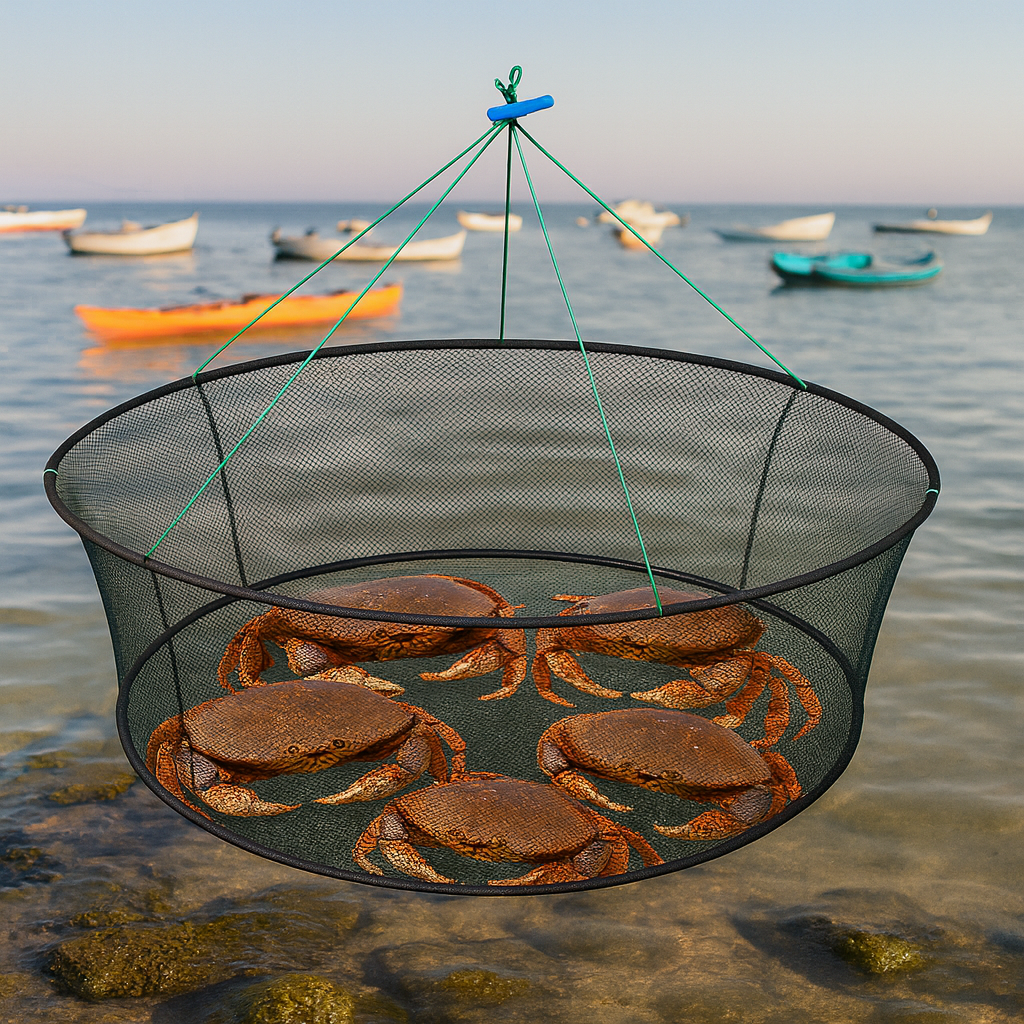 EasyCatch™ 2-Ring Collapsible Crab Net Trap