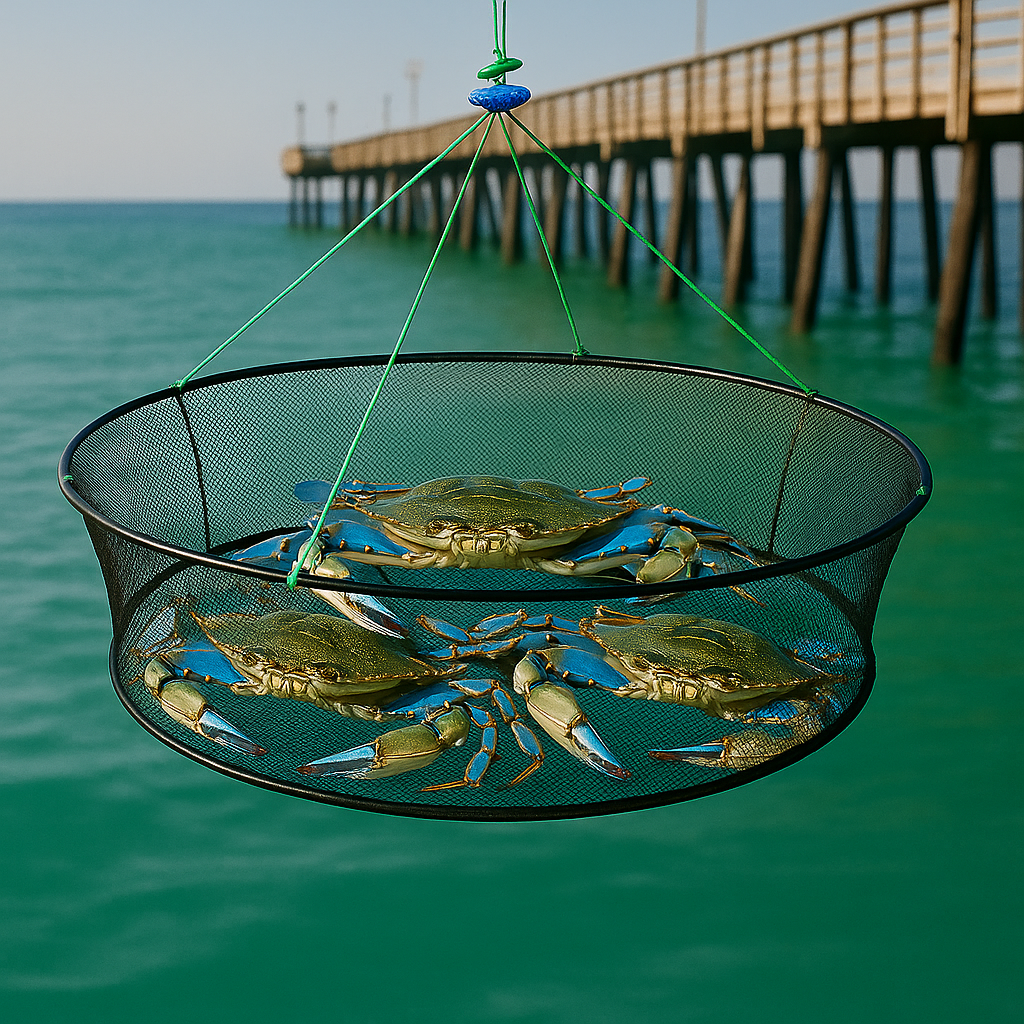 EasyCatch™ 2-Ring Collapsible Crab Net Trap