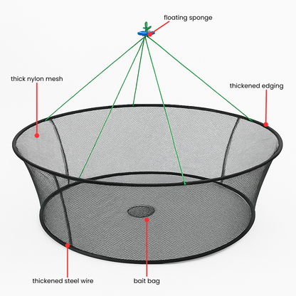 EasyCatch™ 2-Ring Collapsible Crab Net Trap